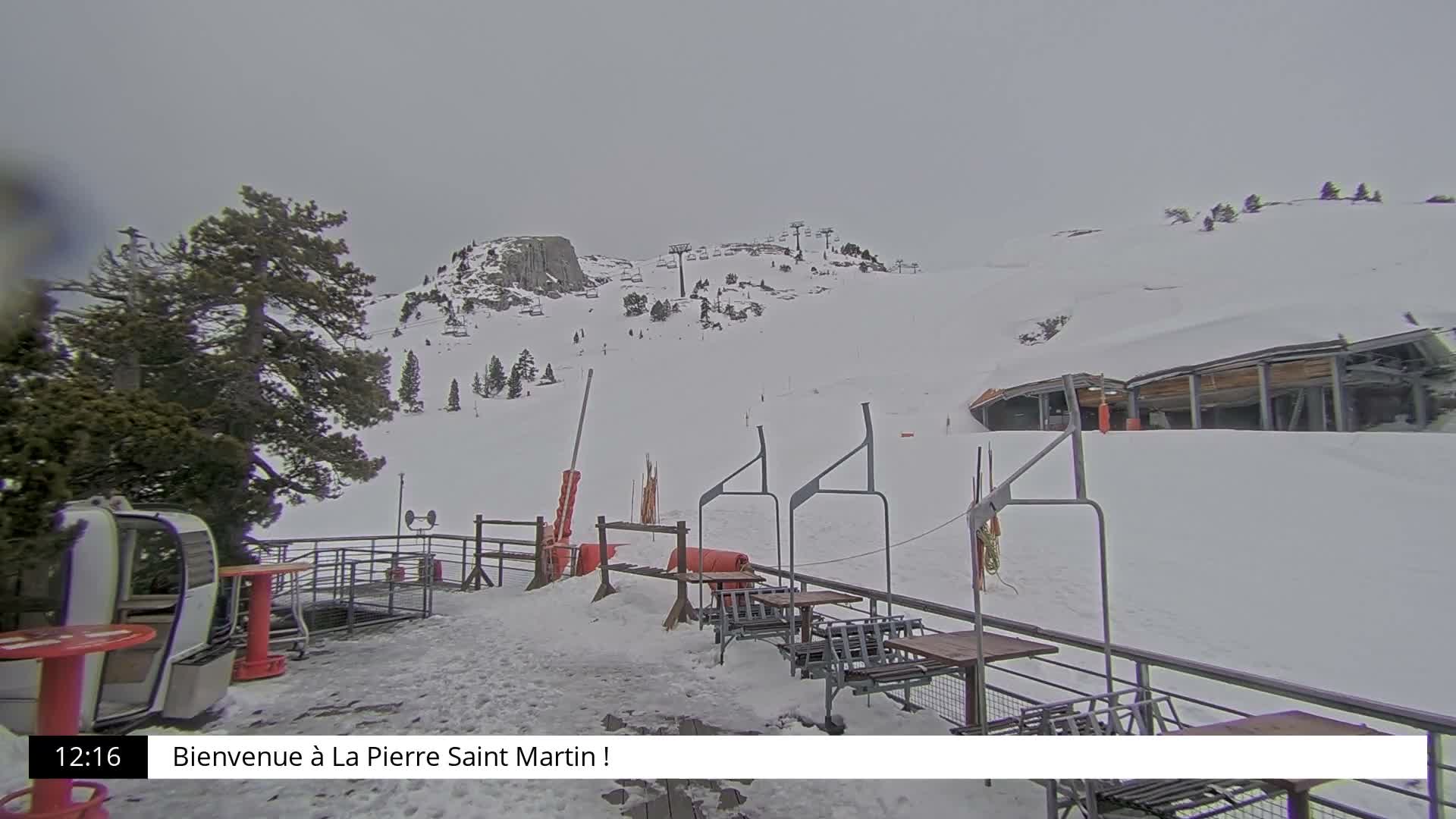 La Pierre-Saint-Martin Ski Area Palombiere Live Cam - Arette, Pyrenees-Atlantiques, Nouvelle-Aquitaine, France