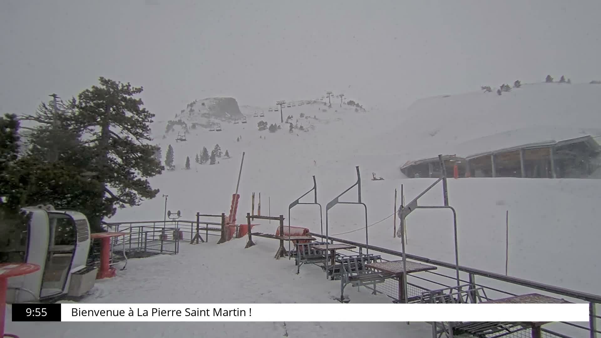 La Pierre-Saint-Martin Ski Area Palombiere Live Cam - Arette, Pyrenees-Atlantiques, Nouvelle-Aquitaine, France