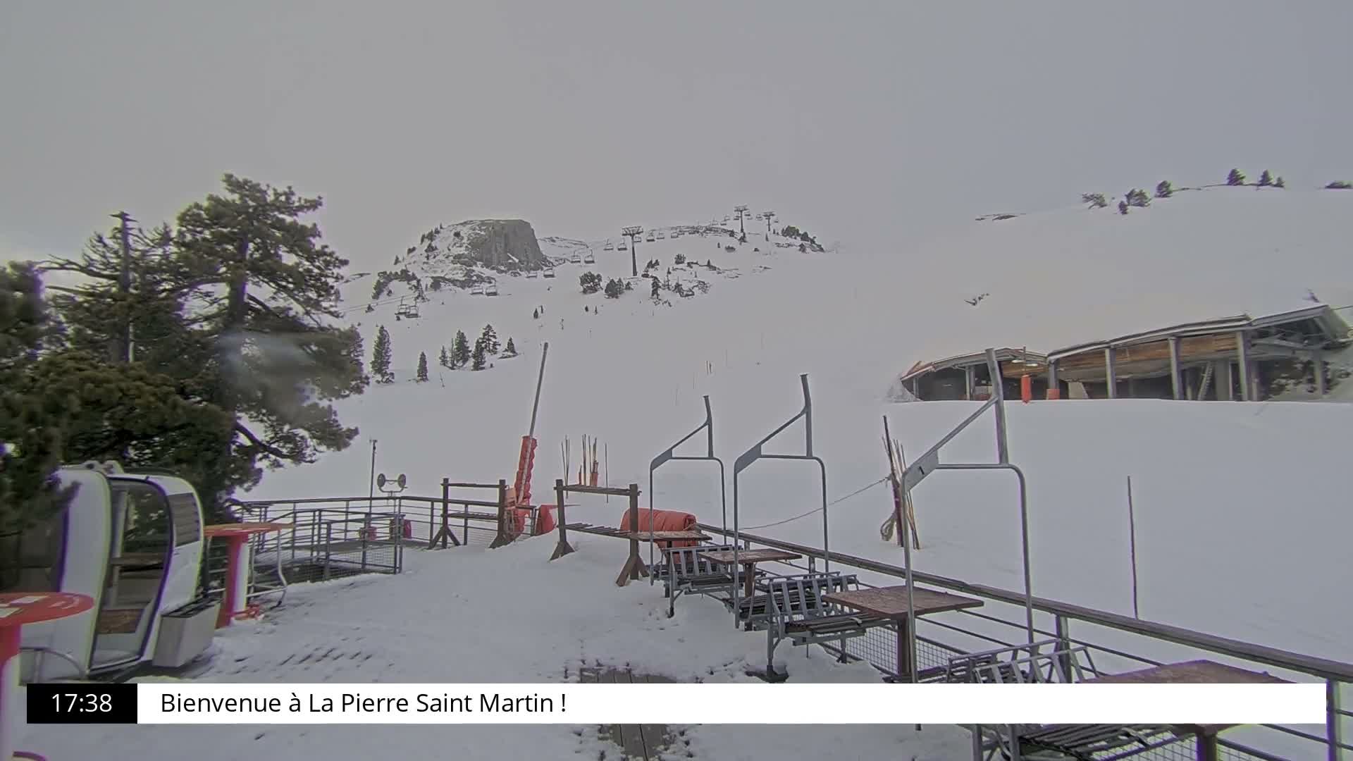 La Pierre-Saint-Martin Ski Area Palombiere Live Cam - Arette, Pyrenees-Atlantiques, Nouvelle-Aquitaine, France