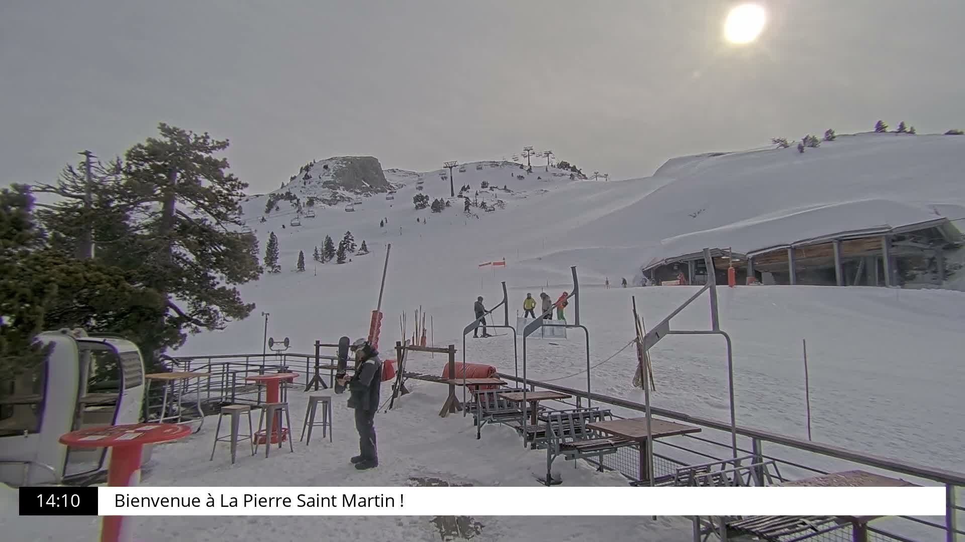La Pierre-Saint-Martin Ski Area Palombiere Live Cam - Arette, Pyrenees-Atlantiques, Nouvelle-Aquitaine, France