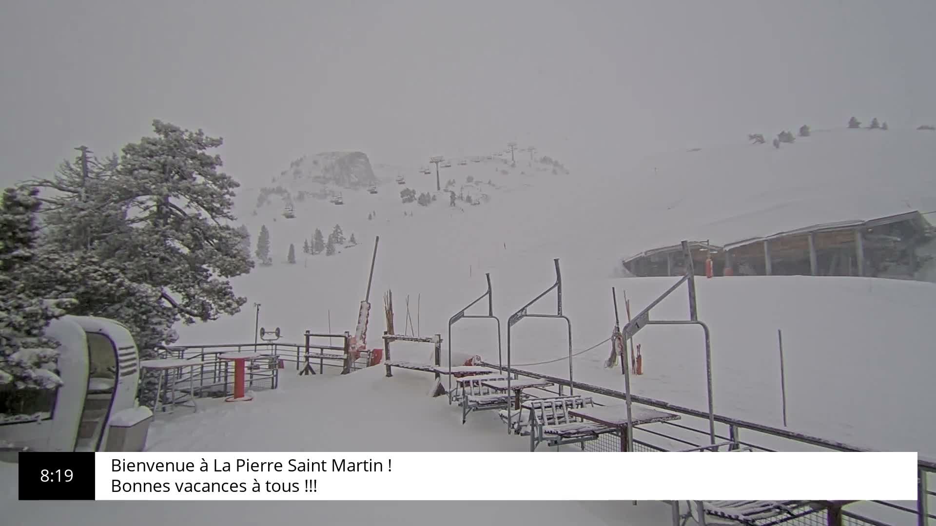 La Pierre-Saint-Martin Ski Area Palombiere Live Cam - Arette, Pyrenees-Atlantiques, Nouvelle-Aquitaine, France