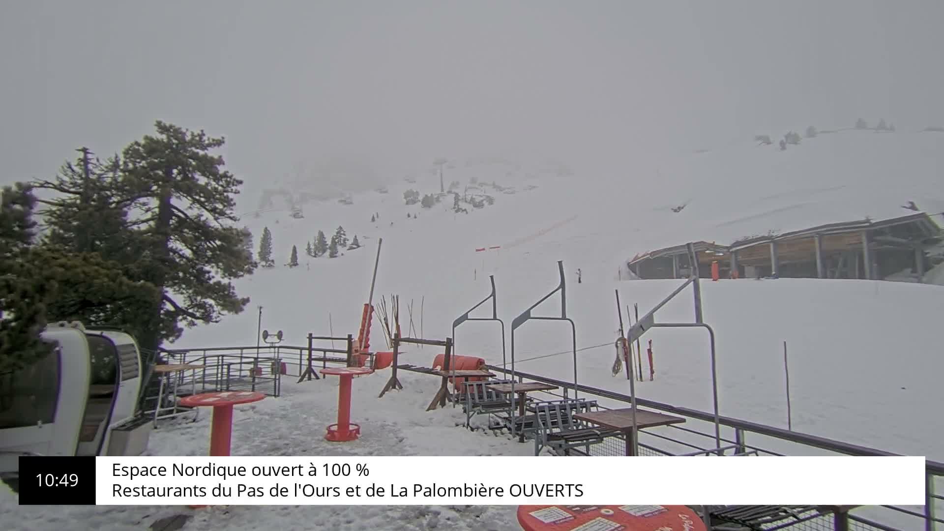La Pierre-Saint-Martin Ski Area Palombiere Live Cam - Arette, Pyrenees-Atlantiques, Nouvelle-Aquitaine, France