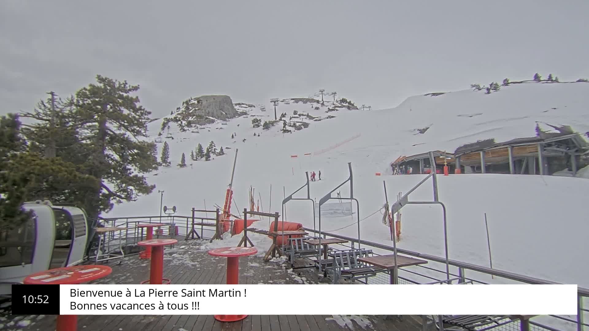 La Pierre-Saint-Martin Ski Area Palombiere Live Cam - Arette, Pyrenees-Atlantiques, Nouvelle-Aquitaine, France