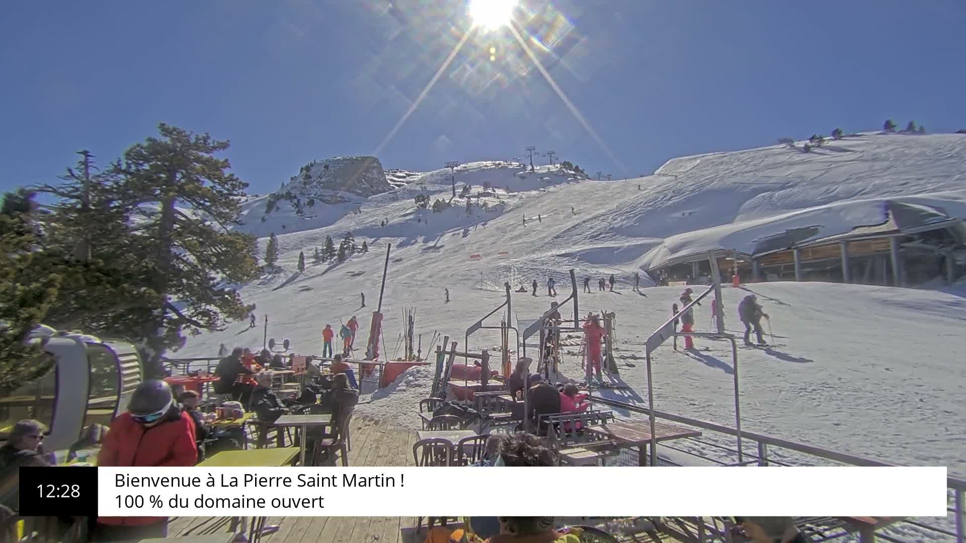 La Pierre-Saint-Martin Ski Area Palombiere Live Cam - Arette, Pyrenees-Atlantiques, Nouvelle-Aquitaine, France