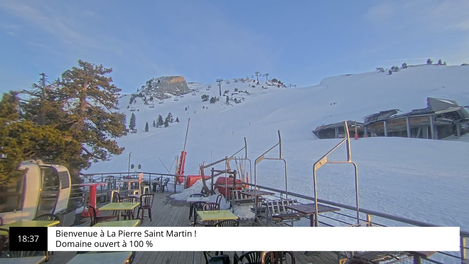 La Pierre-Saint-Martin Ski Area Palombiere Live Cam - Arette, Pyrenees-Atlantiques, Nouvelle-Aquitaine, France