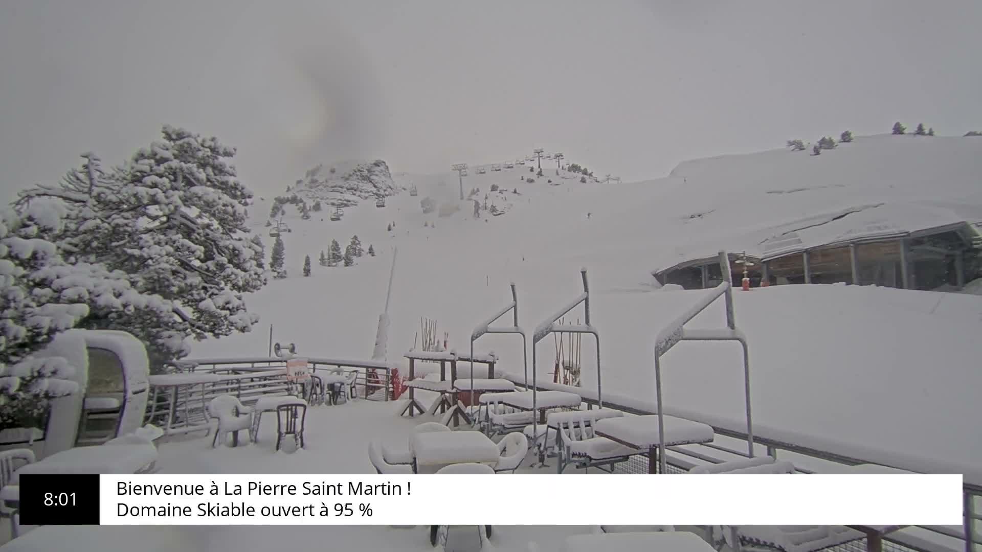 La Pierre-Saint-Martin Ski Area Palombiere Live Cam - Arette, Pyrenees-Atlantiques, Nouvelle-Aquitaine, France