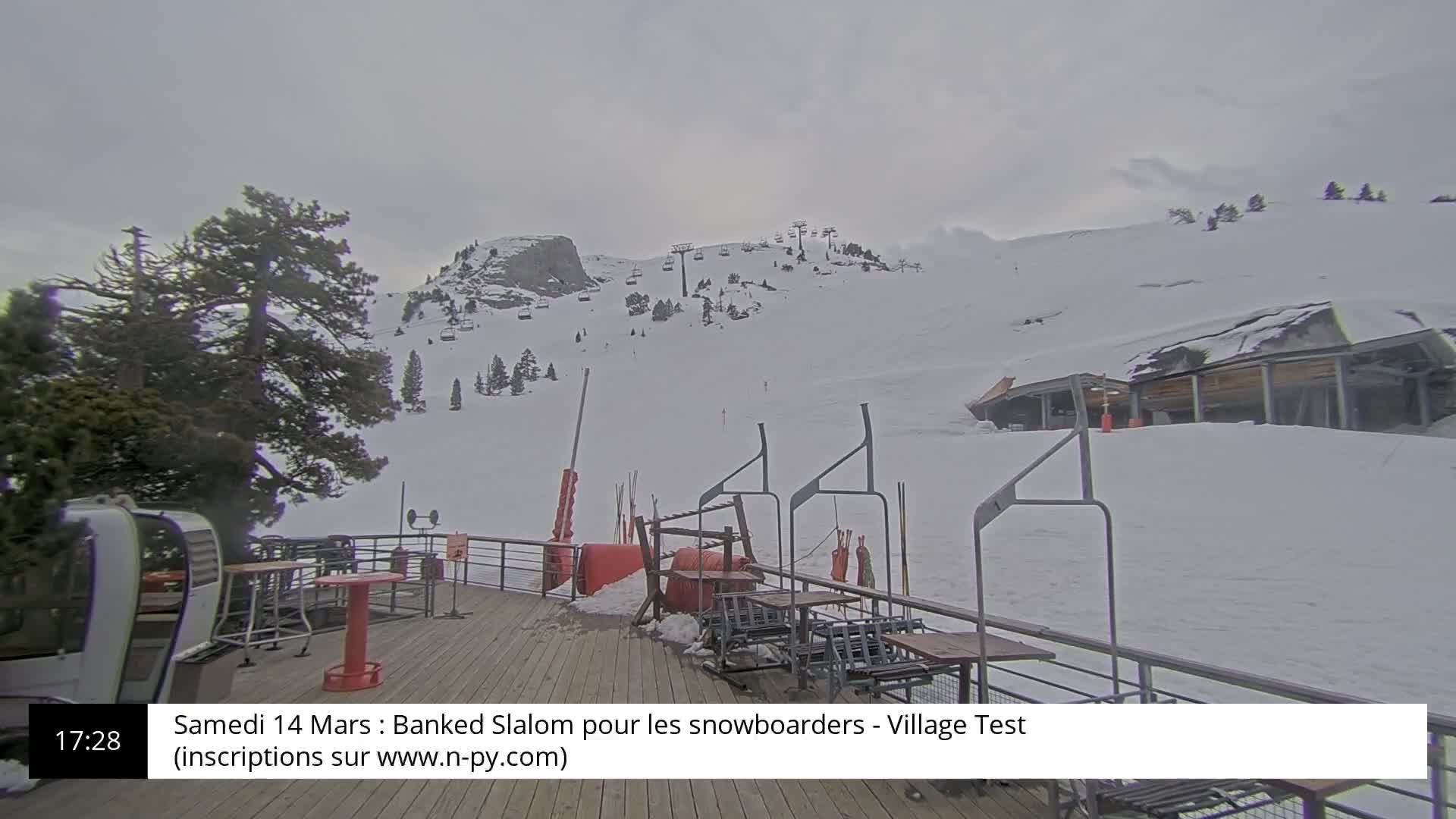 La Pierre-Saint-Martin Ski Area Palombiere Live Cam - Arette, Pyrenees-Atlantiques, Nouvelle-Aquitaine, France