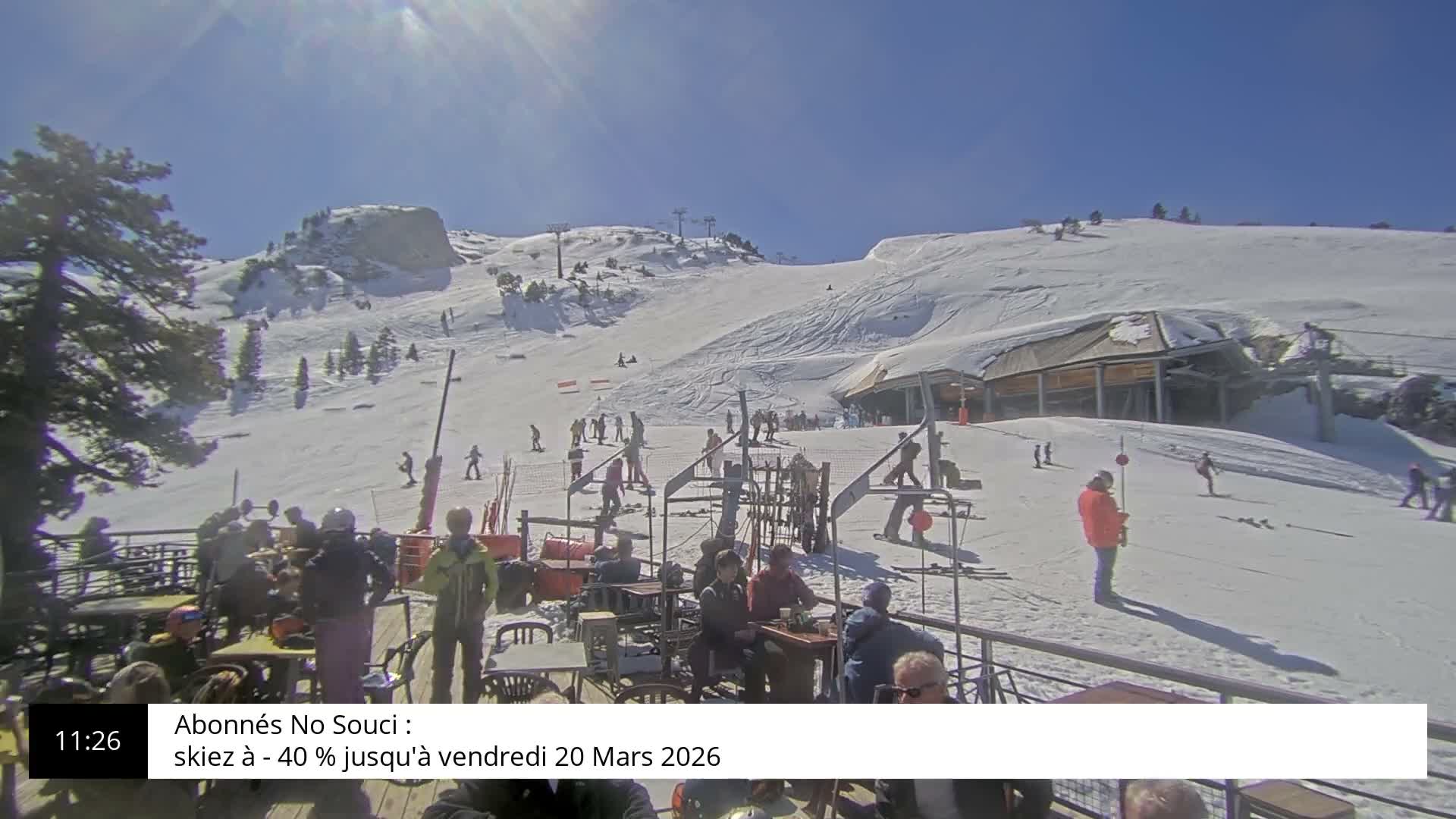 La Pierre-Saint-Martin Ski Area Palombiere Live Cam - Arette, Pyrenees-Atlantiques, Nouvelle-Aquitaine, France