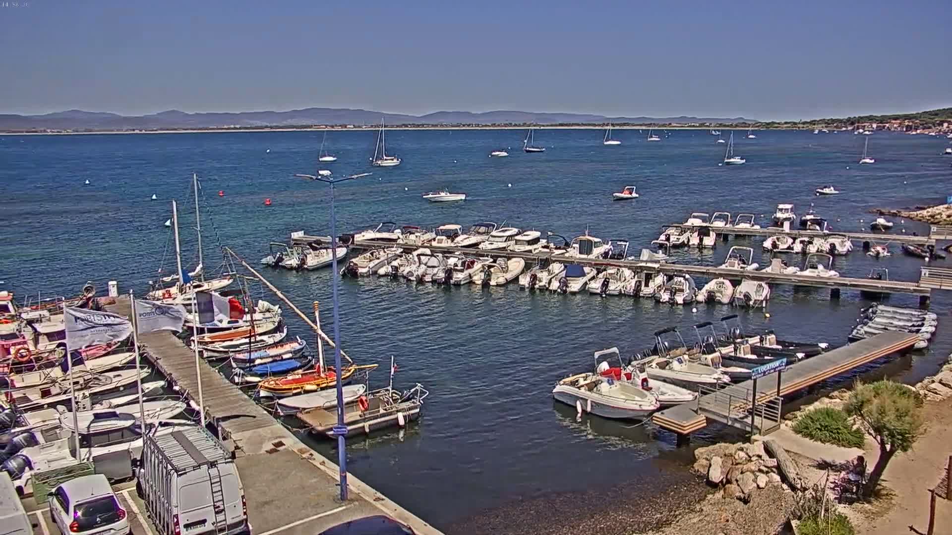 Hyeres, La Madrague Seaport Live Cam - Toulon, Var, Provence-Alpes-Côte d’Azur, France