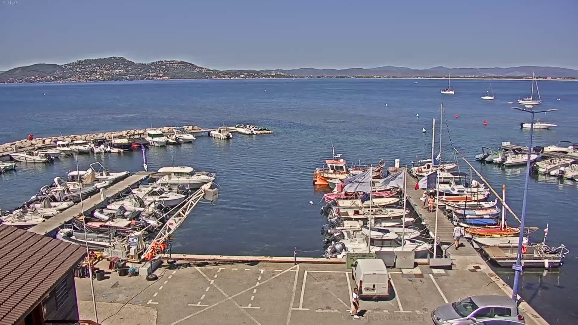Hyeres, La Madrague Seaport Live Cam - Toulon, Var, Provence-Alpes-Côte d’Azur, France