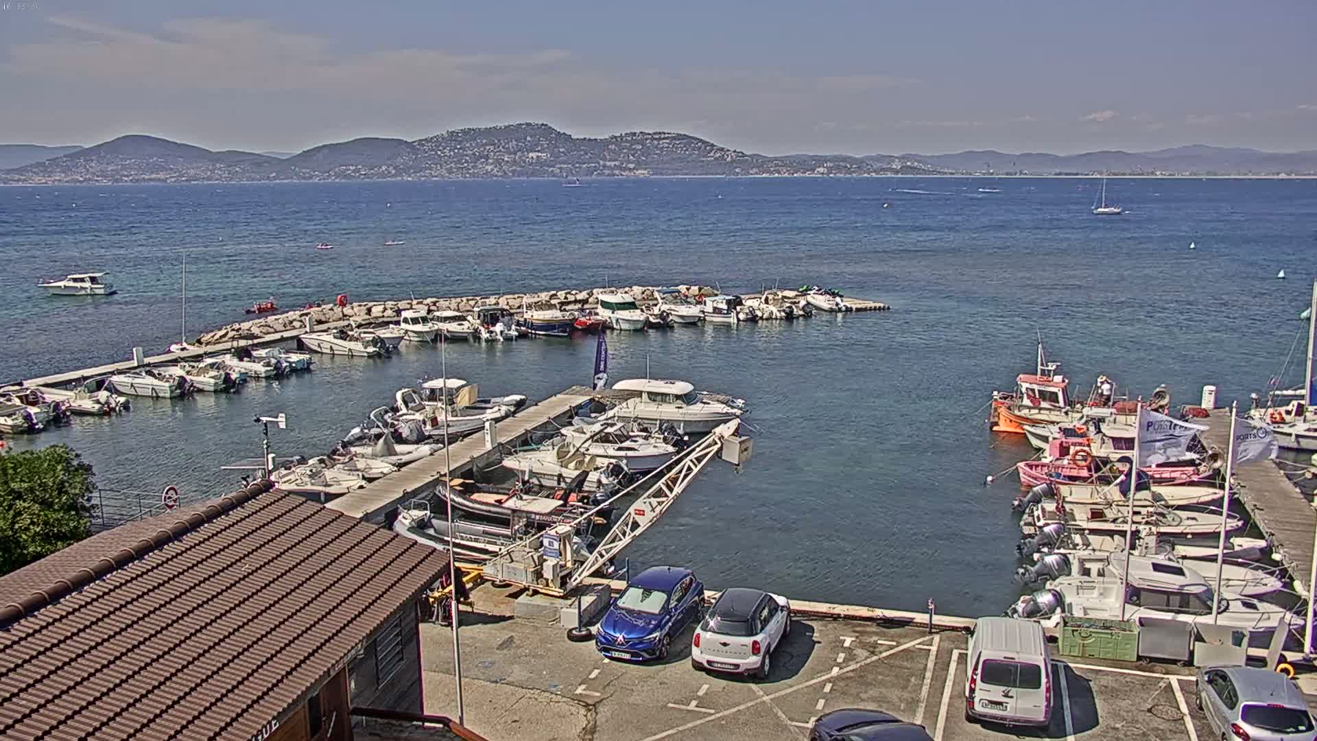 Hyeres, La Madrague Seaport Live Cam - Toulon, Var, Provence-Alpes-Côte d’Azur, France