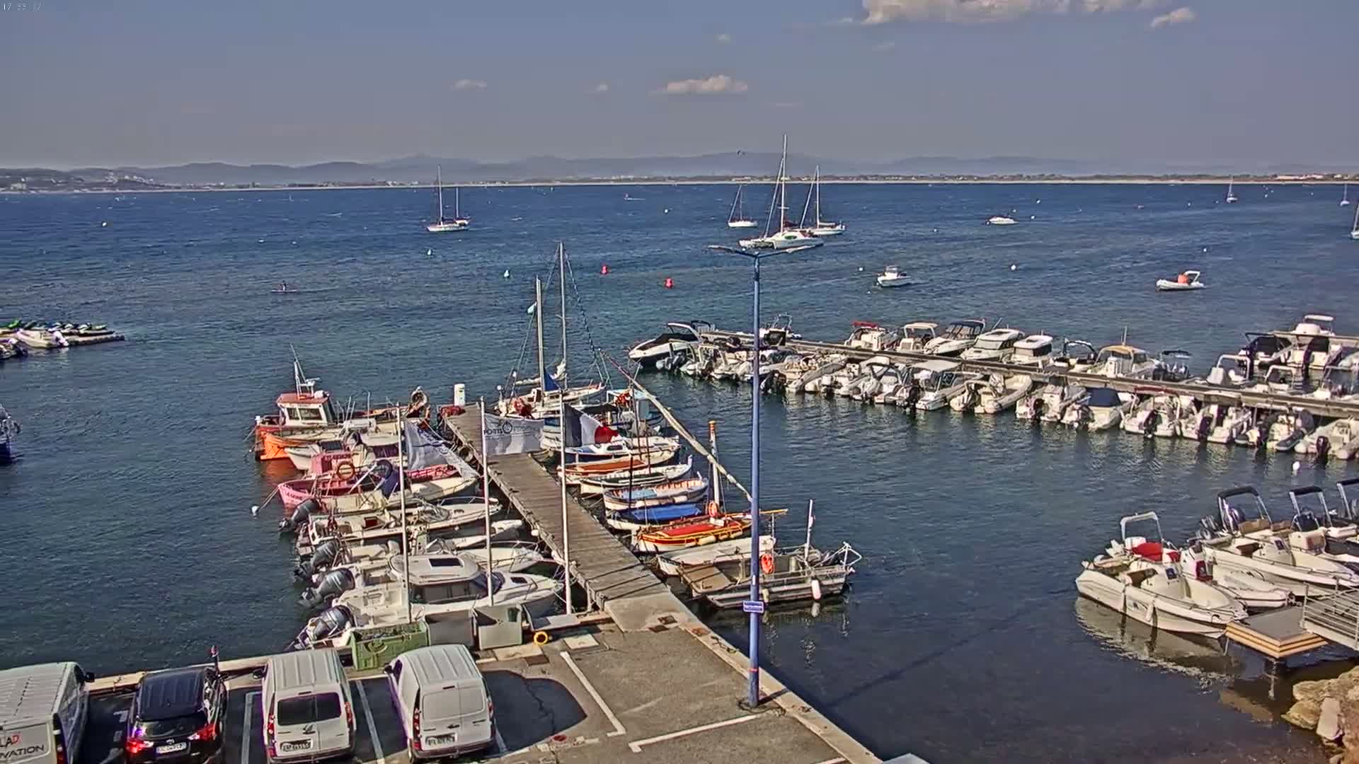 Hyeres, La Madrague Seaport Live Cam - Toulon, Var, Provence-Alpes-Côte d’Azur, France