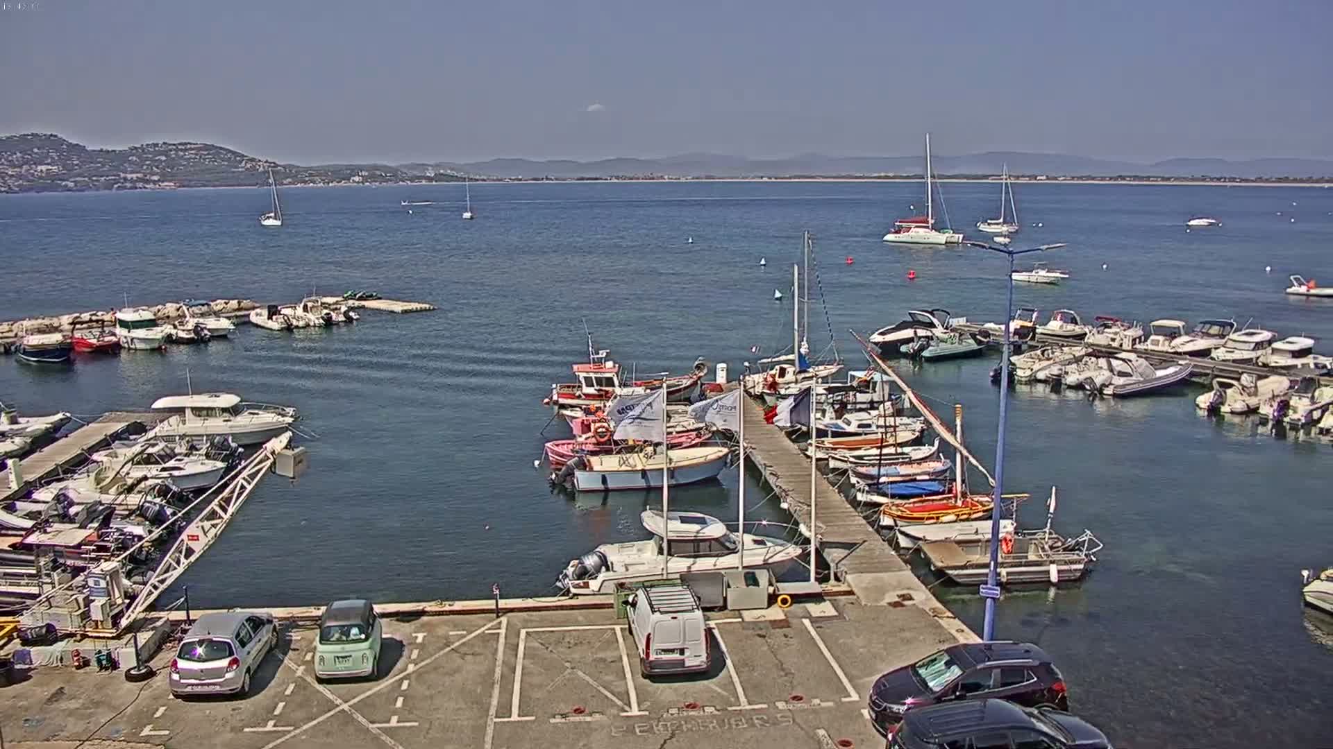 Hyeres, La Madrague Seaport Live Cam - Toulon, Var, Provence-Alpes-Côte d’Azur, France