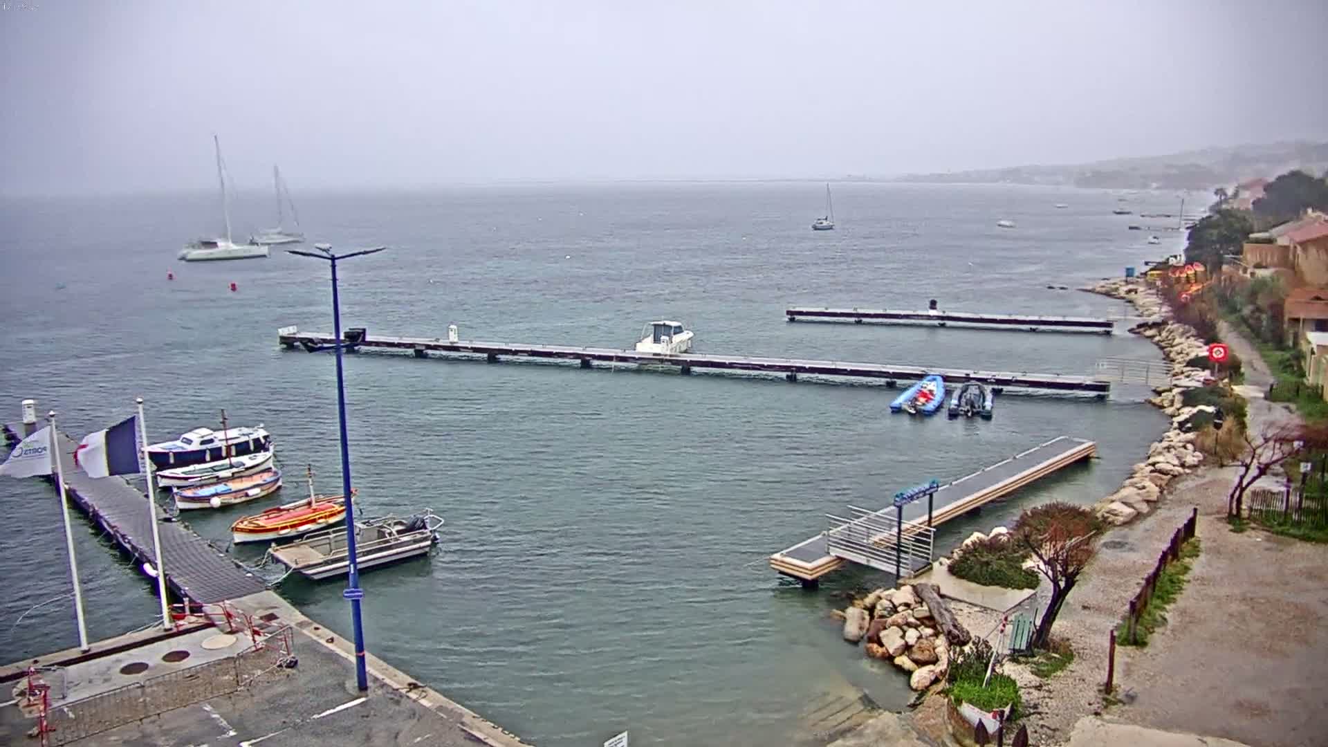 Hyeres, La Madrague Seaport Live Cam - Toulon, Var, Provence-Alpes-Côte d’Azur, France