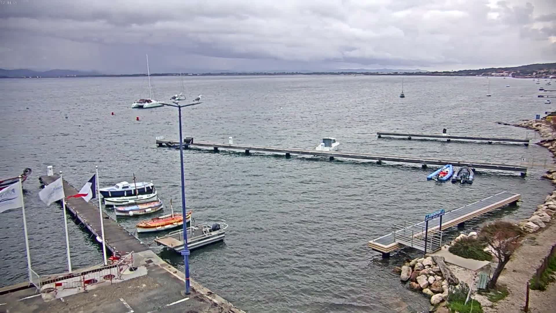 Hyeres, La Madrague Seaport Live Cam - Toulon, Var, Provence-Alpes-Côte d’Azur, France