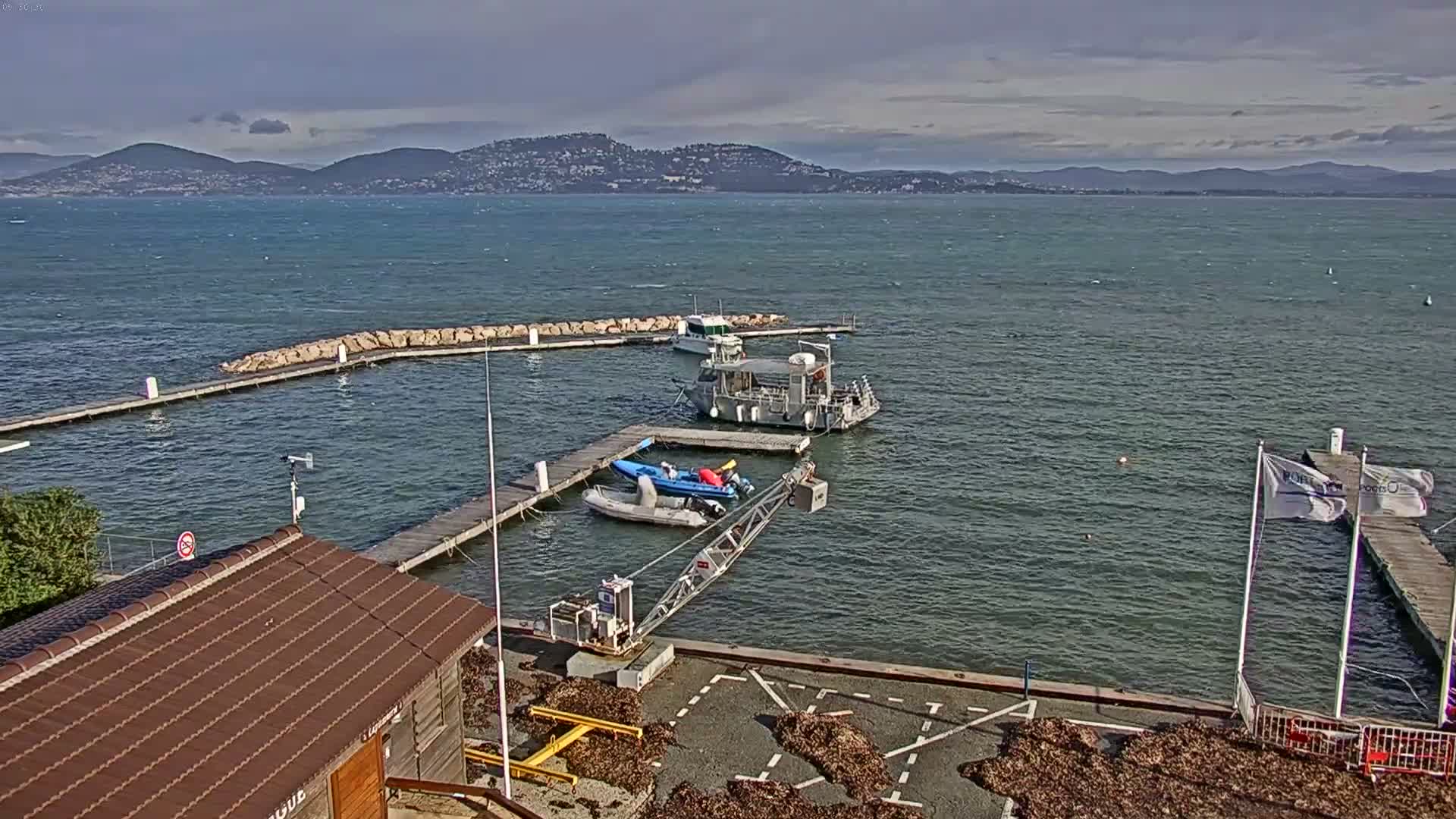 Hyeres, La Madrague Seaport Live Cam - Toulon, Var, Provence-Alpes-Côte d’Azur, France