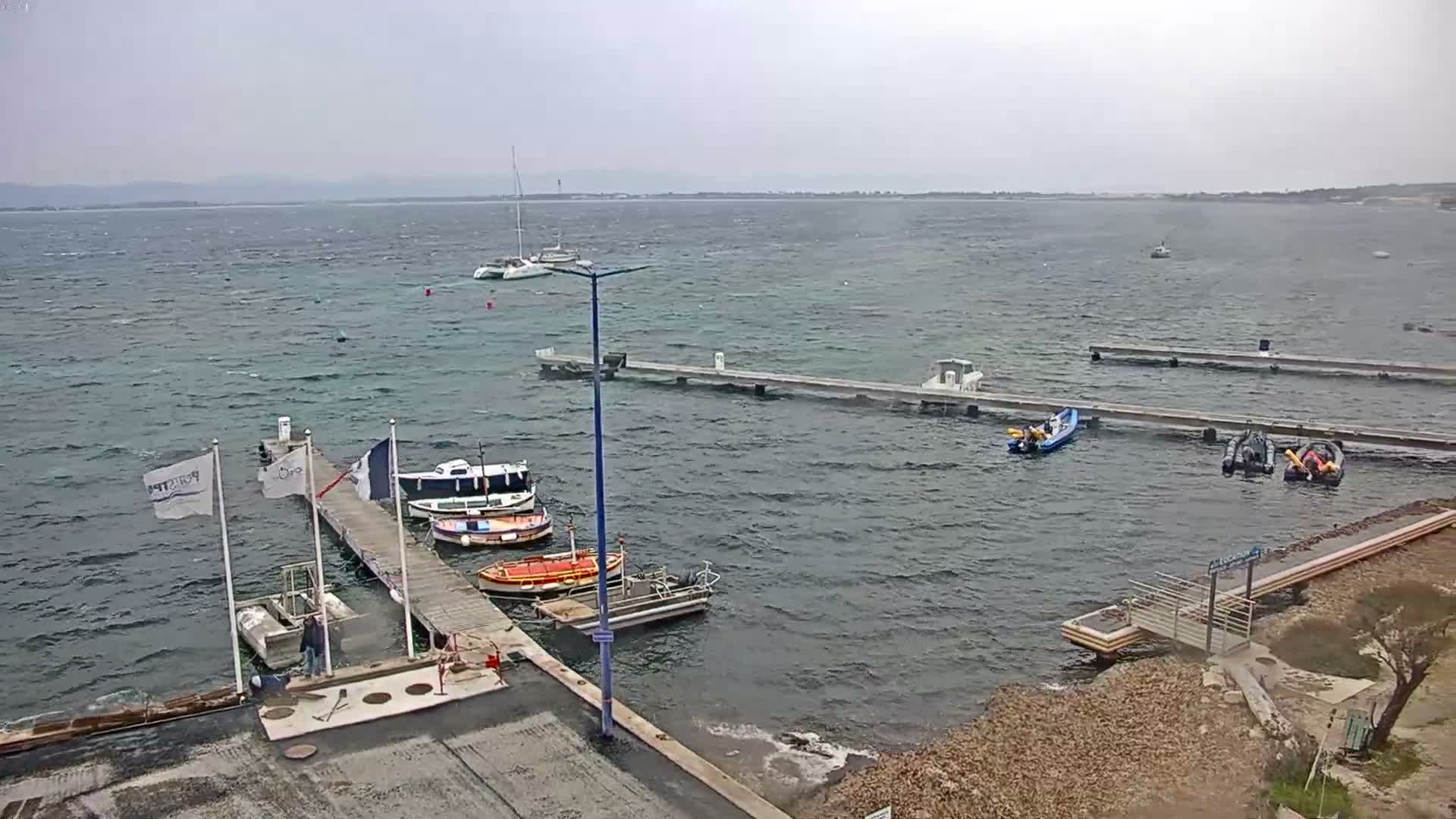 Hyeres, La Madrague Seaport Live Cam - Toulon, Var, Provence-Alpes-Côte d’Azur, France