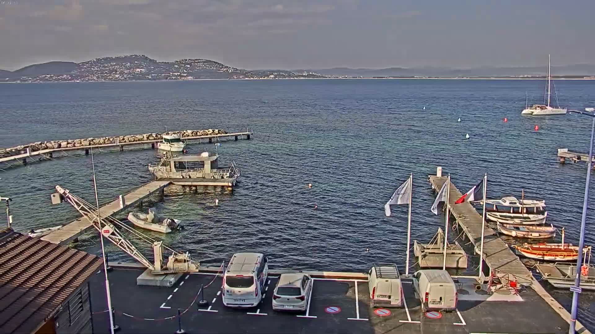 Hyeres, La Madrague Seaport Live Cam - Toulon, Var, Provence-Alpes-Côte d’Azur, France