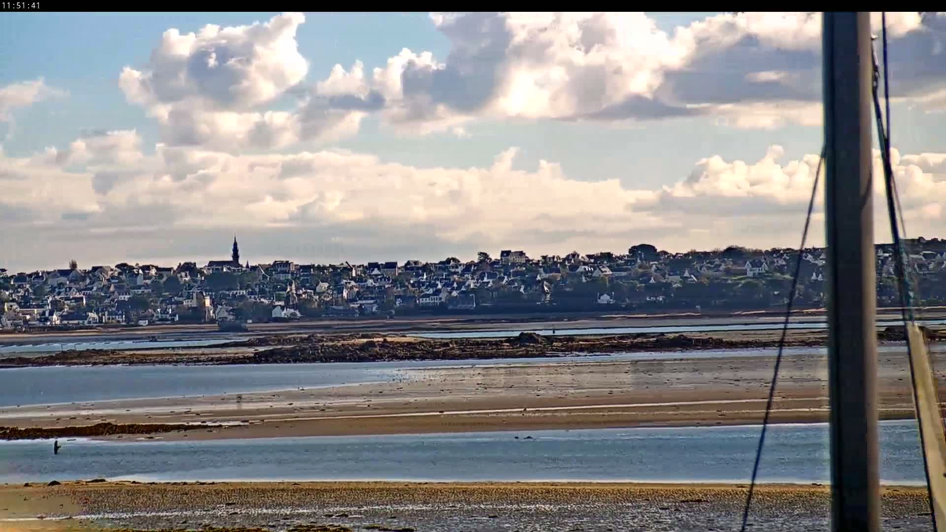 Saint-Pol-de-Leon Comune & Marine Live Cam - Morlaix, Finistere, Bretagne, France