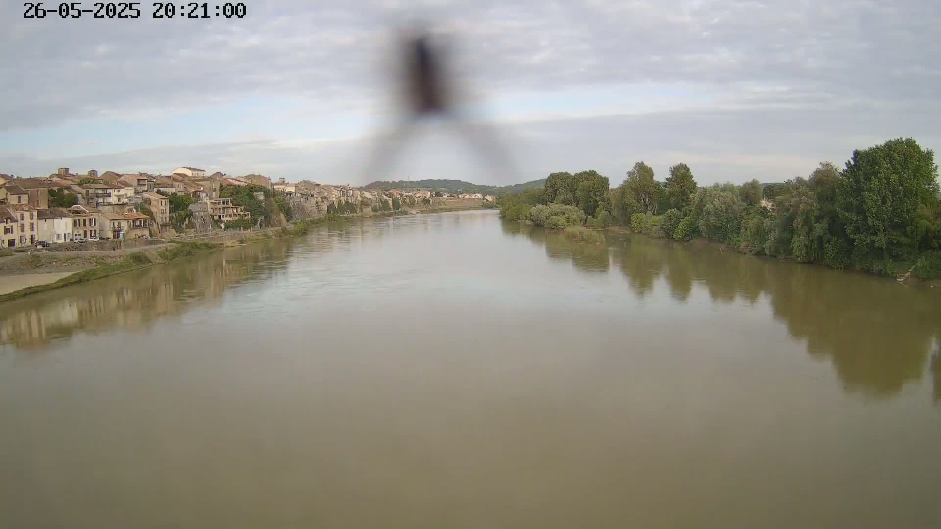 Tonneins City & Riviere Garonne River Live Cam - Marmande, Lot-et-Garonne, Nouvelle-Aquitaine, France
