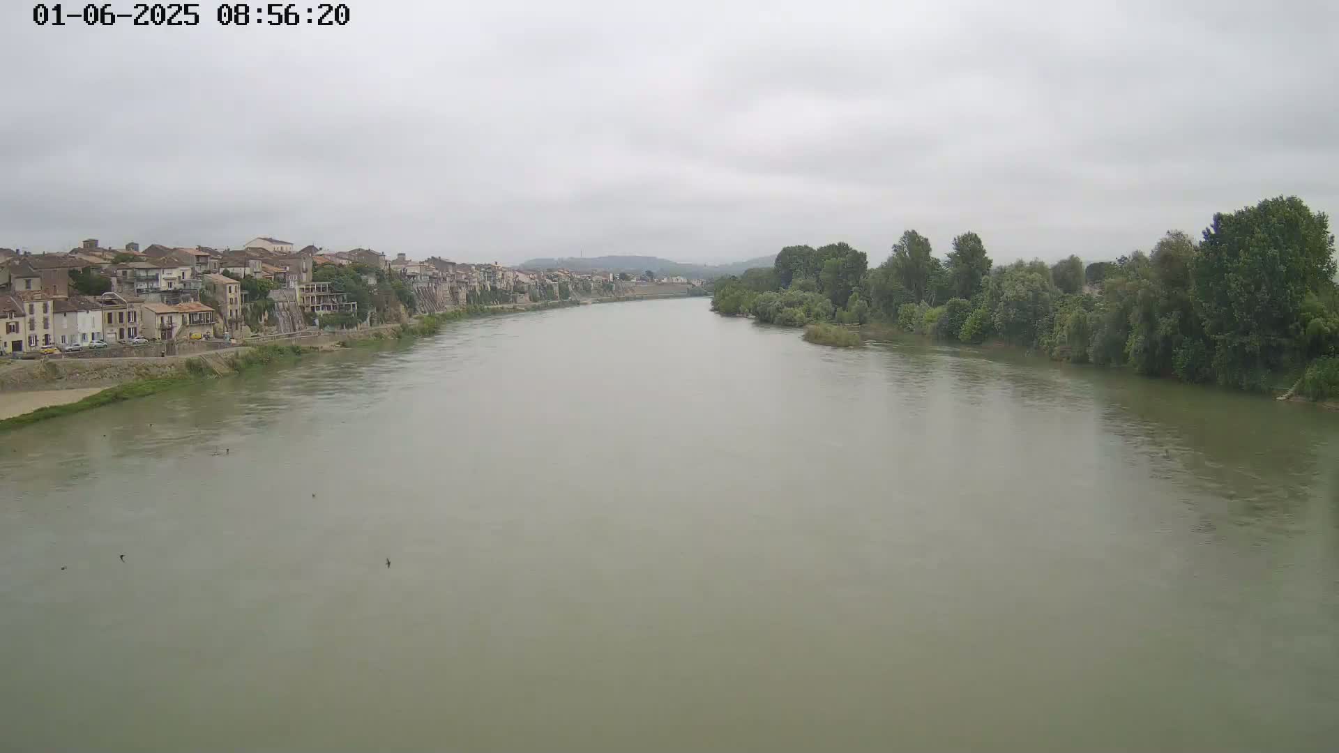 Tonneins City & Riviere Garonne River Live Cam - Marmande, Lot-et-Garonne, Nouvelle-Aquitaine, France