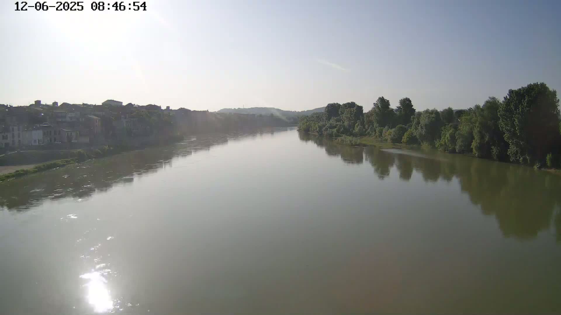 Tonneins City & Riviere Garonne River Live Cam - Marmande, Lot-et-Garonne, Nouvelle-Aquitaine, France