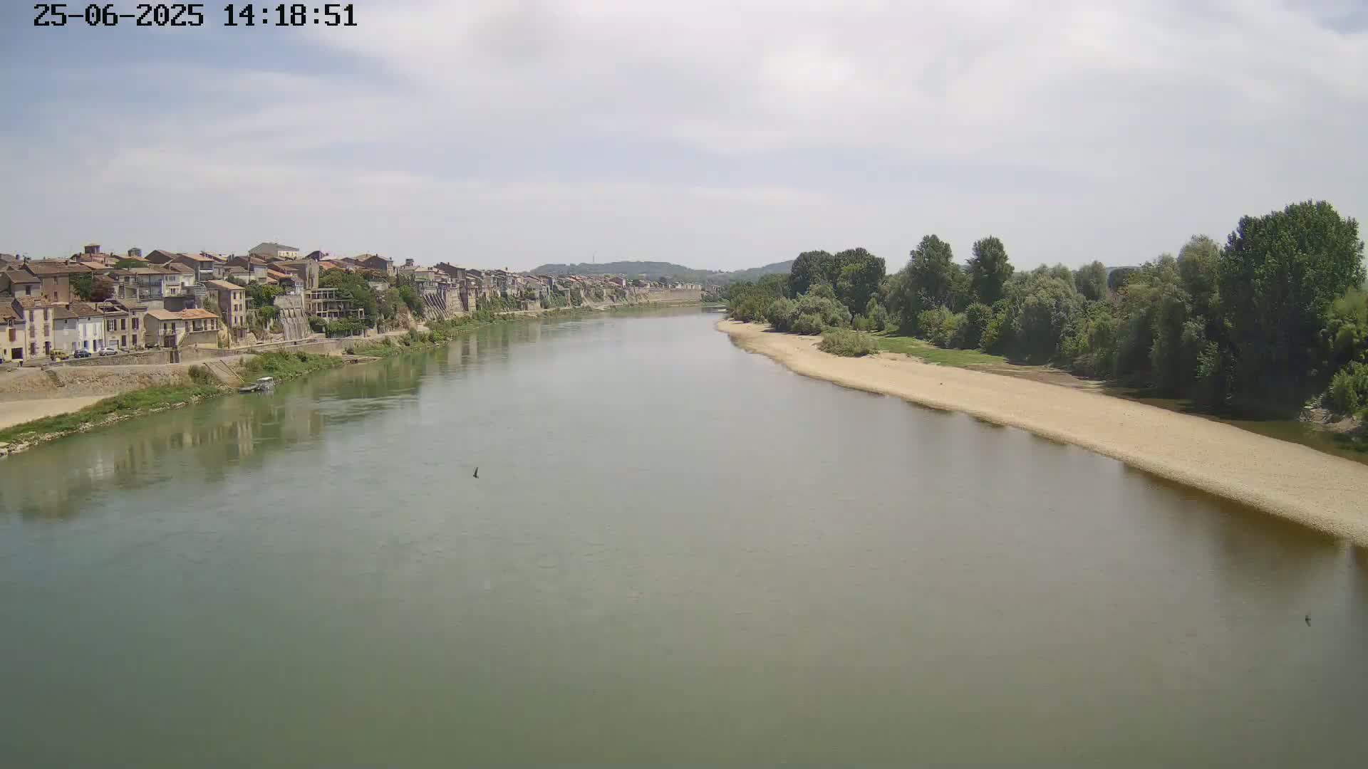 Tonneins City & Riviere Garonne River Live Cam - Marmande, Lot-et-Garonne, Nouvelle-Aquitaine, France