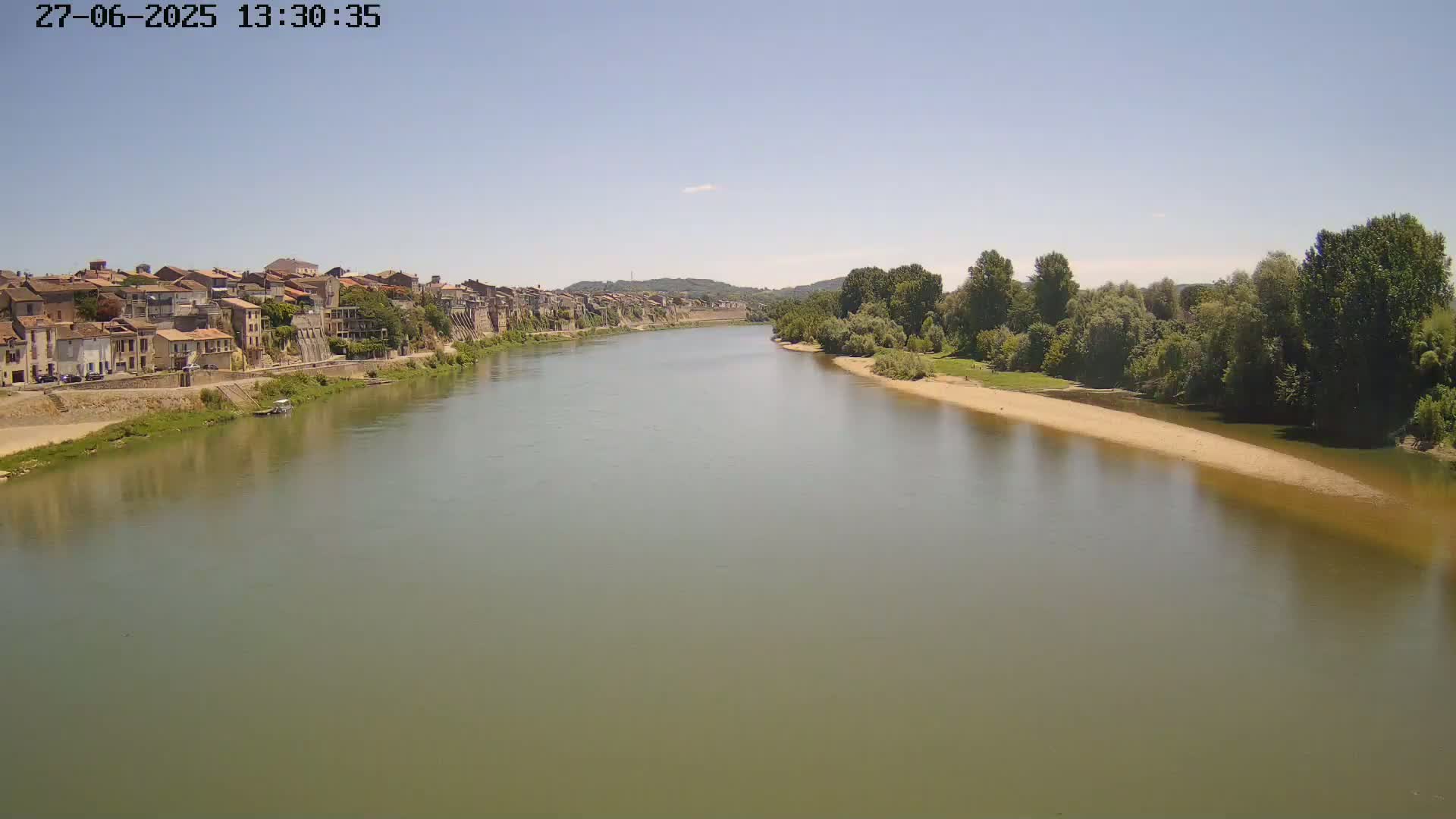 Tonneins City & Riviere Garonne River Live Cam - Marmande, Lot-et-Garonne, Nouvelle-Aquitaine, France