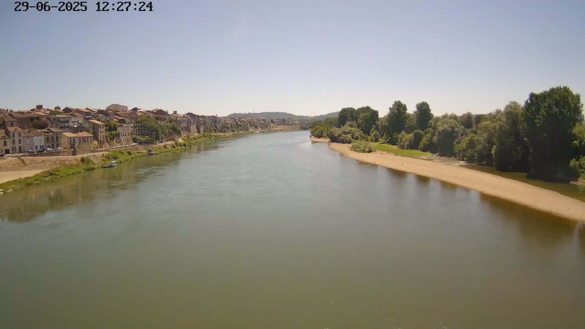 Tonneins City & Riviere Garonne River Live Cam - Marmande, Lot-et-Garonne, Nouvelle-Aquitaine, France