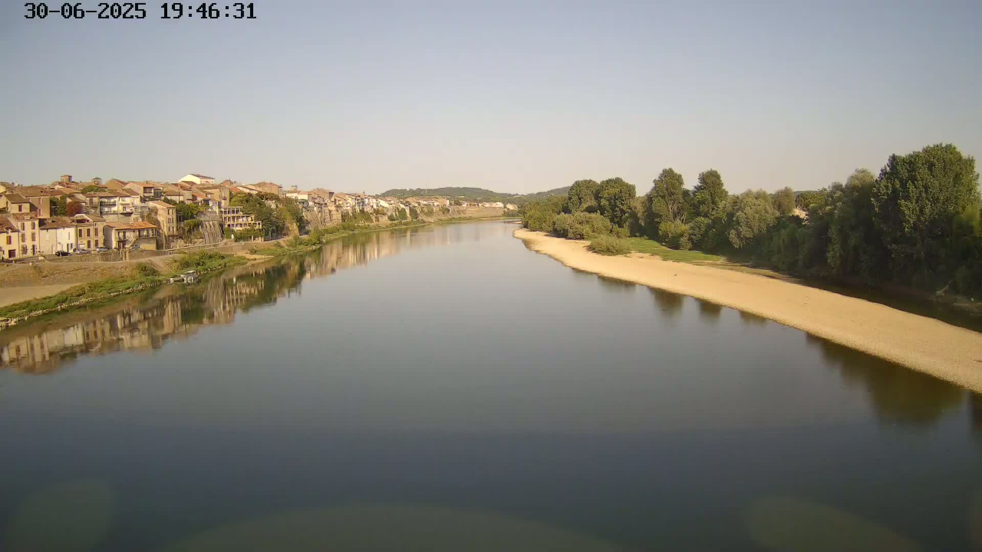 Tonneins City & Riviere Garonne River Live Cam - Marmande, Lot-et-Garonne, Nouvelle-Aquitaine, France