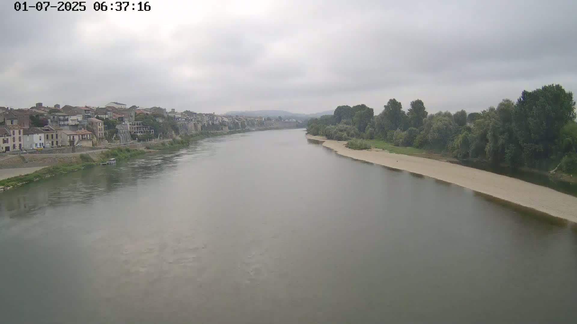 Tonneins City & Riviere Garonne River Live Cam - Marmande, Lot-et-Garonne, Nouvelle-Aquitaine, France