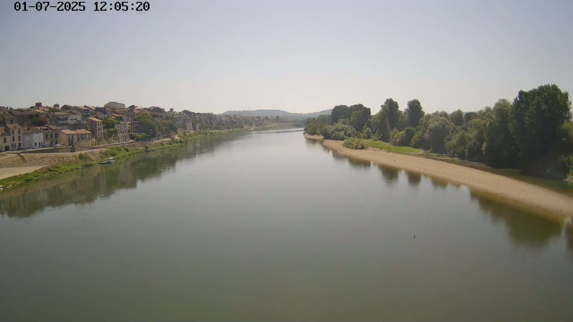 Tonneins City & Riviere Garonne River Live Cam - Marmande, Lot-et-Garonne, Nouvelle-Aquitaine, France