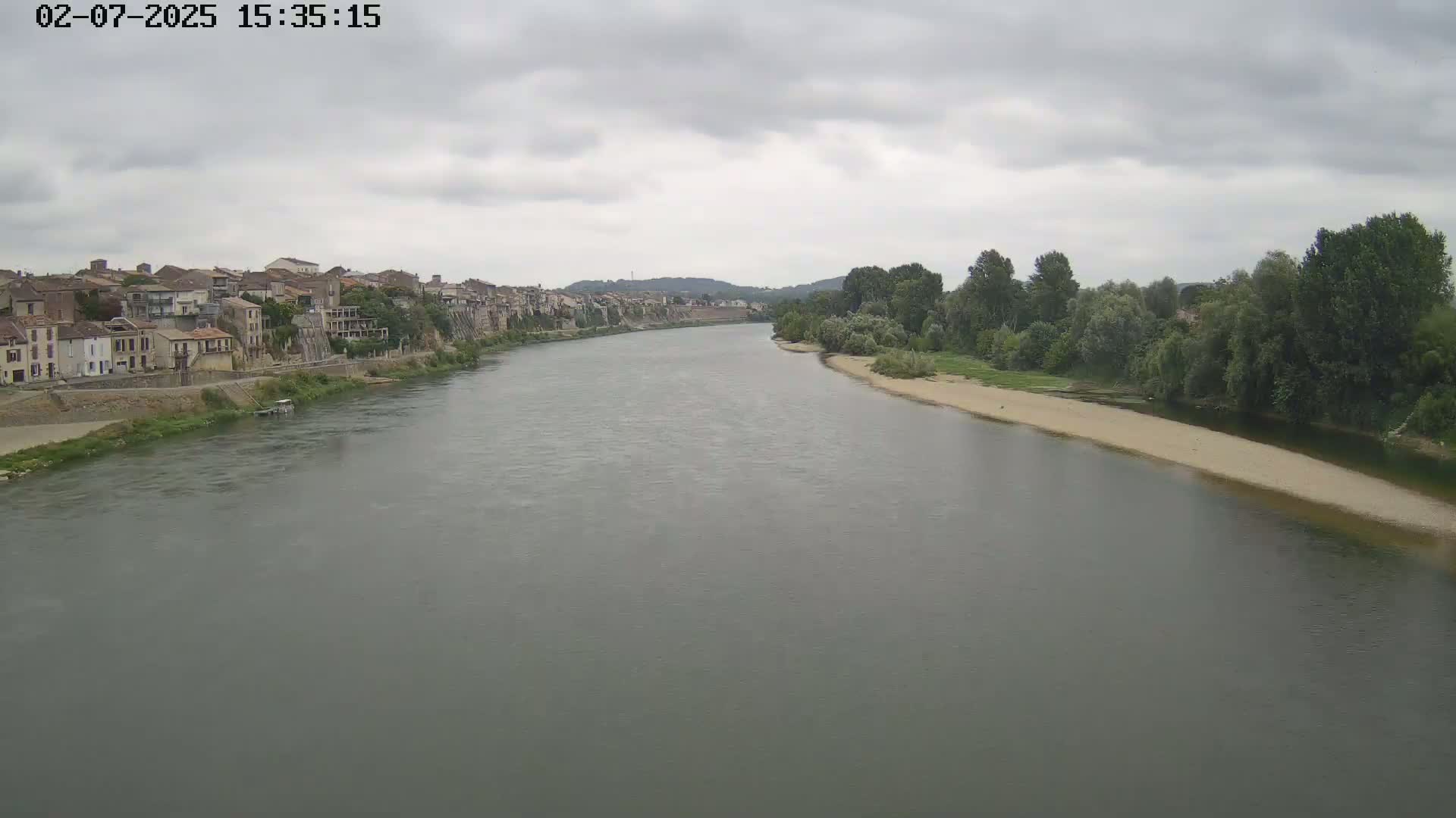 Tonneins City & Riviere Garonne River Live Cam - Marmande, Lot-et-Garonne, Nouvelle-Aquitaine, France