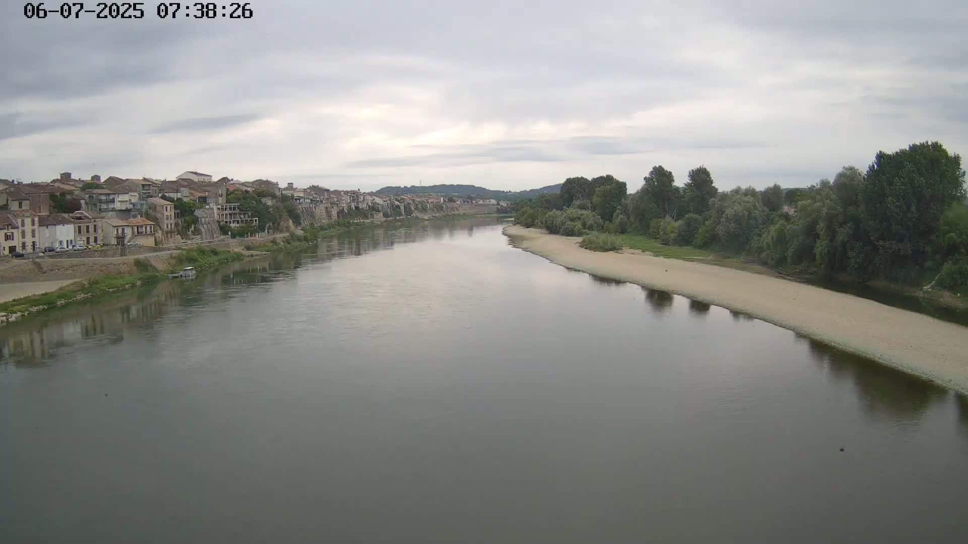 Tonneins City & Riviere Garonne River Live Cam - Marmande, Lot-et-Garonne, Nouvelle-Aquitaine, France