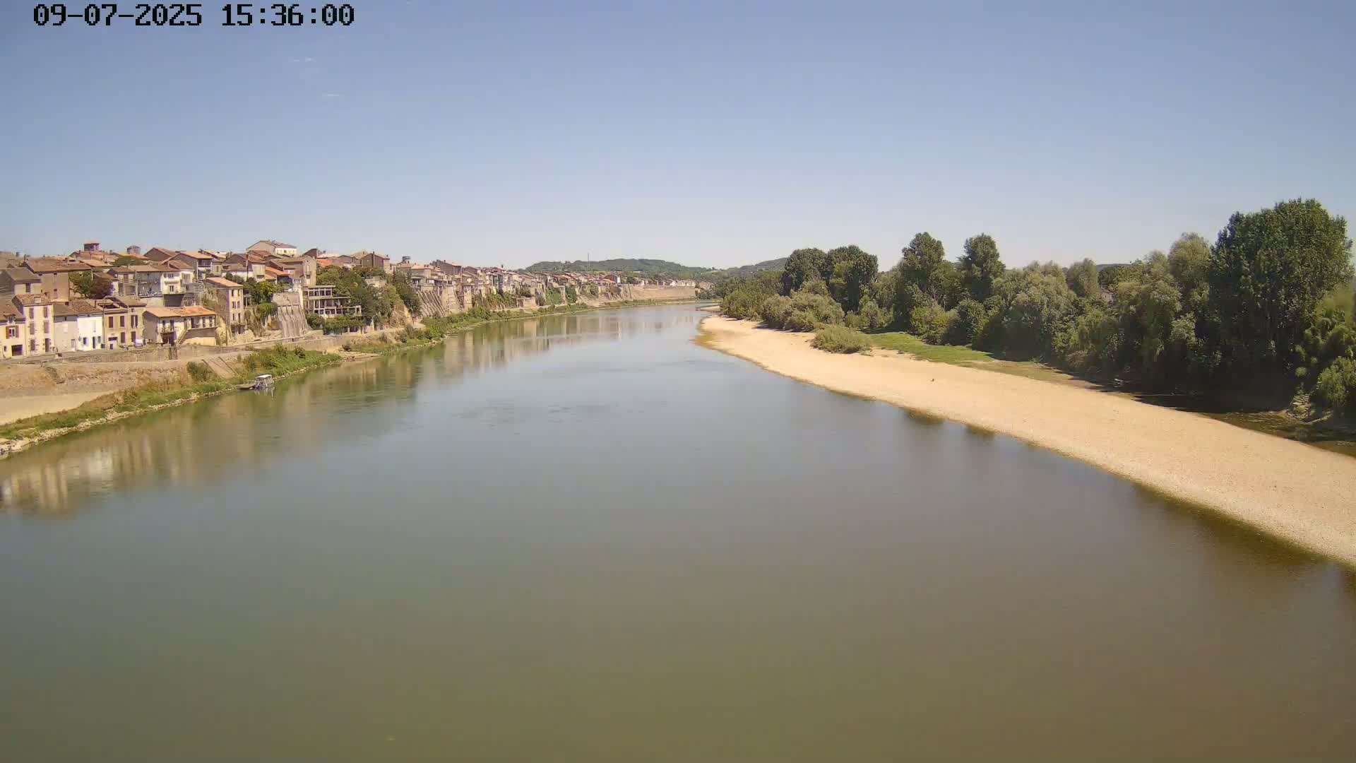 Tonneins City & Riviere Garonne River Live Cam - Marmande, Lot-et-Garonne, Nouvelle-Aquitaine, France