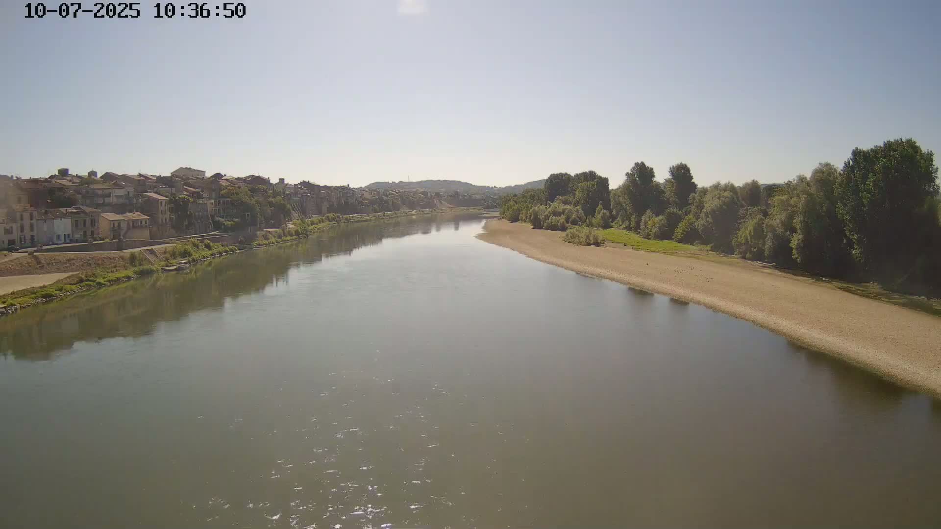 Tonneins City & Riviere Garonne River Live Cam - Marmande, Lot-et-Garonne, Nouvelle-Aquitaine, France