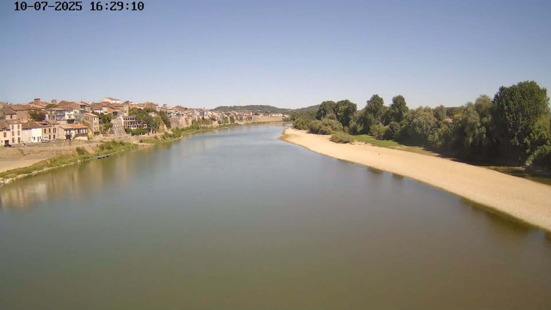 Tonneins City & Riviere Garonne River Live Cam - Marmande, Lot-et-Garonne, Nouvelle-Aquitaine, France