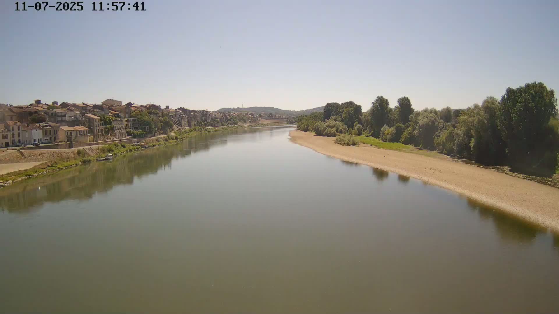 Tonneins City & Riviere Garonne River Live Cam - Marmande, Lot-et-Garonne, Nouvelle-Aquitaine, France