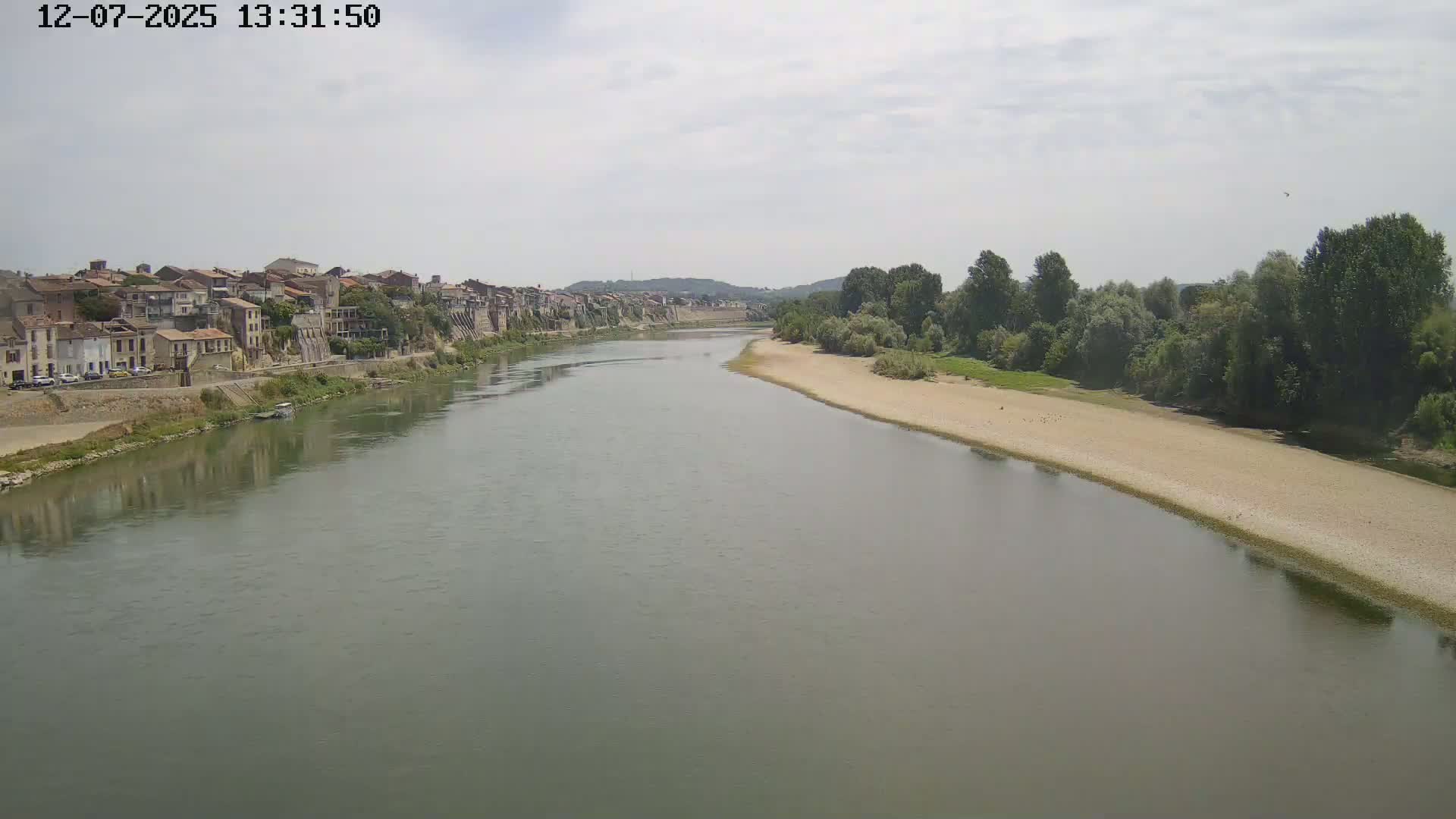 Tonneins City & Riviere Garonne River Live Cam - Marmande, Lot-et-Garonne, Nouvelle-Aquitaine, France