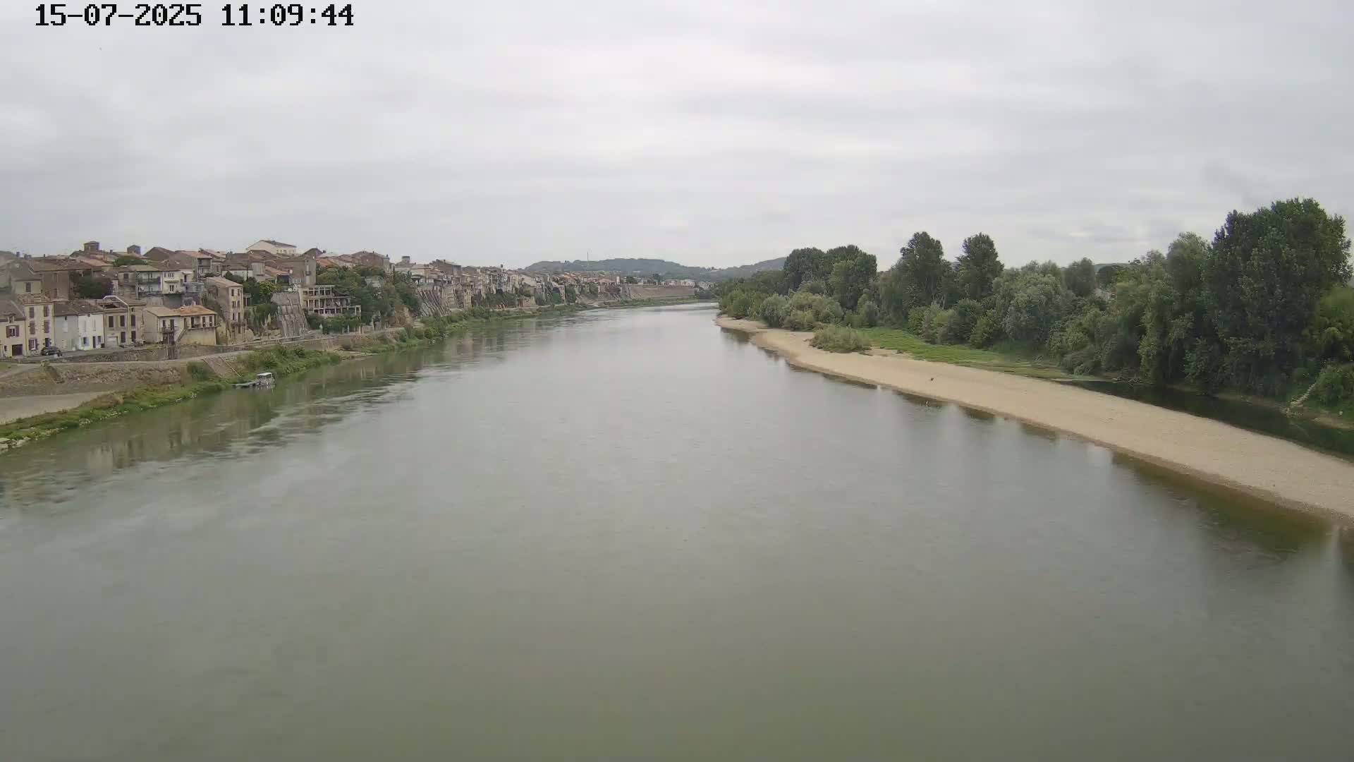 Tonneins City & Riviere Garonne River Live Cam - Marmande, Lot-et-Garonne, Nouvelle-Aquitaine, France