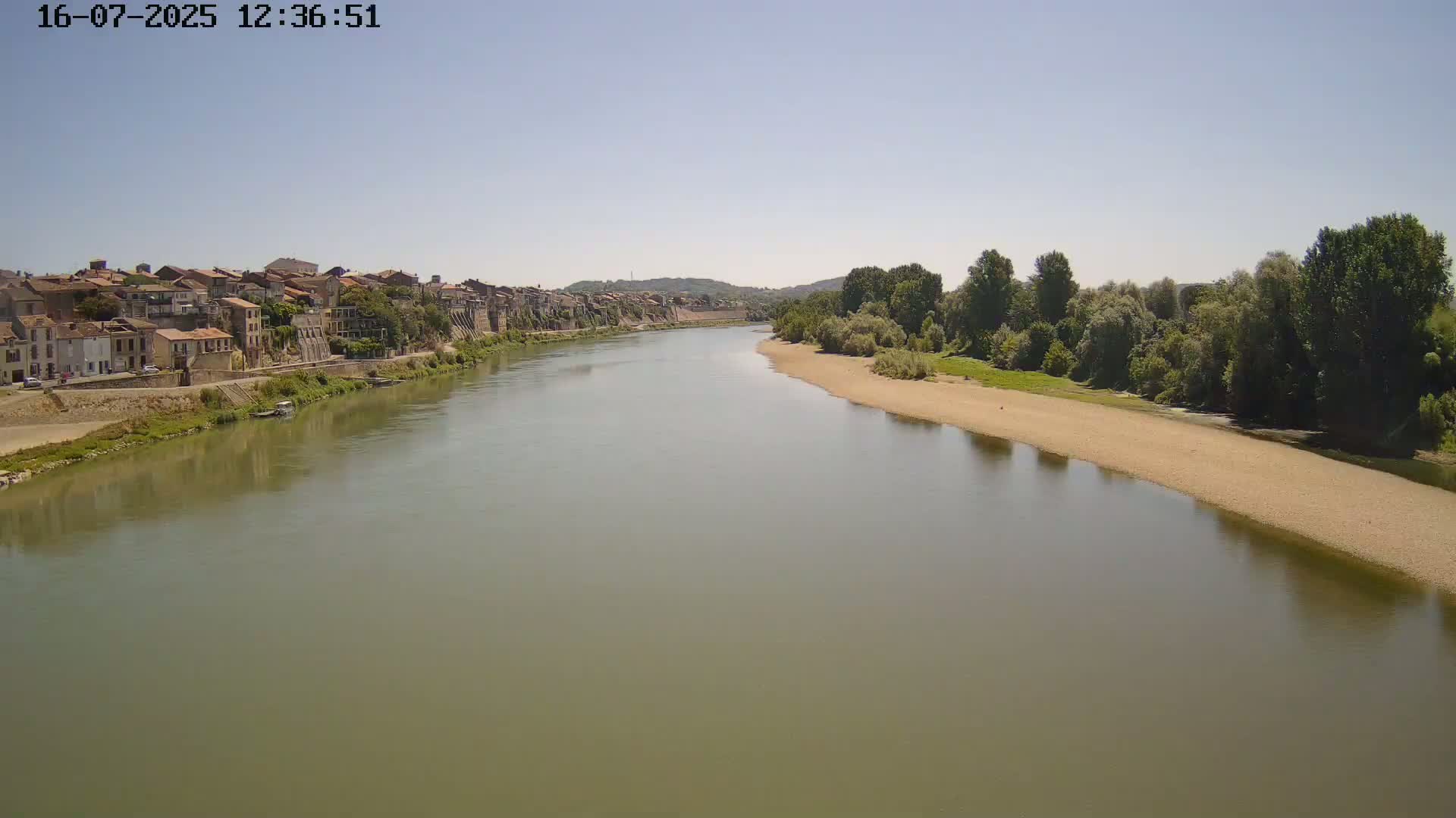 Tonneins City & Riviere Garonne River Live Cam - Marmande, Lot-et-Garonne, Nouvelle-Aquitaine, France