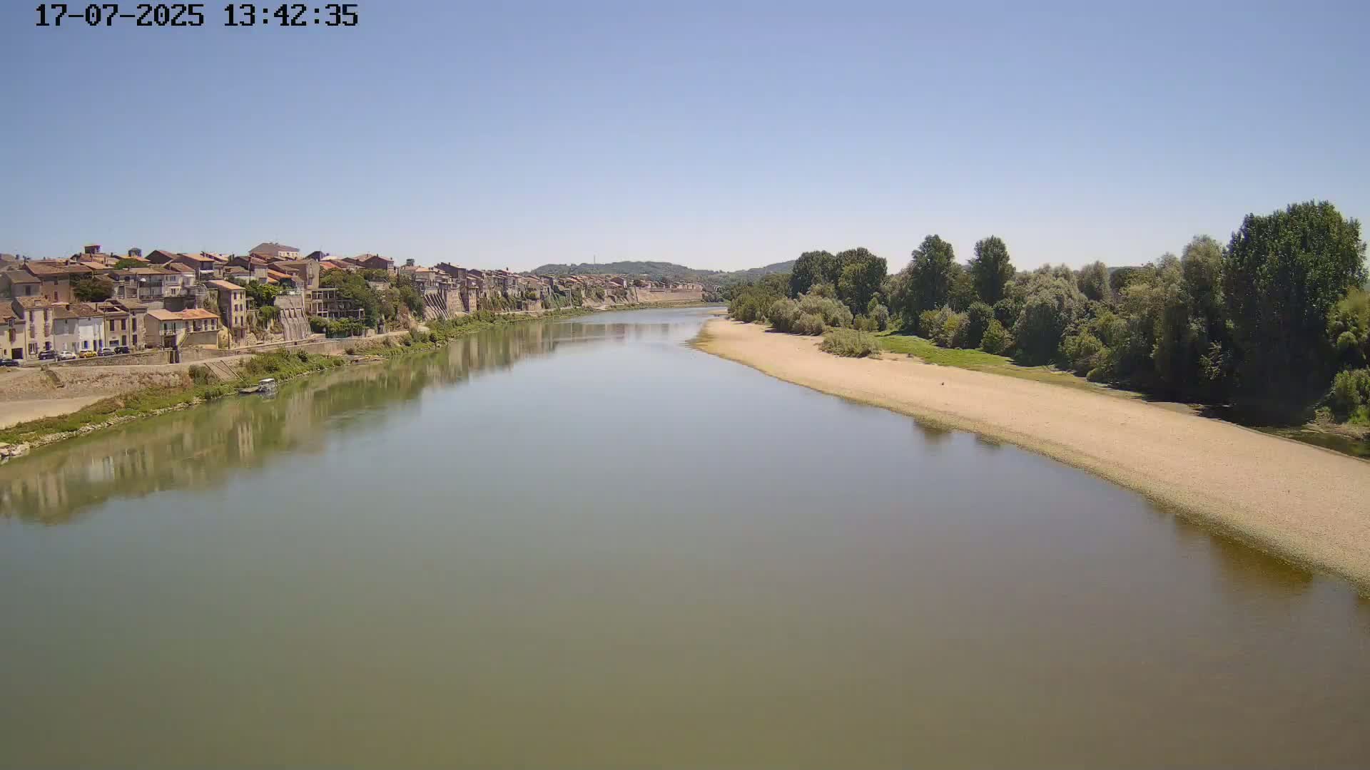 Tonneins City & Riviere Garonne River Live Cam - Marmande, Lot-et-Garonne, Nouvelle-Aquitaine, France