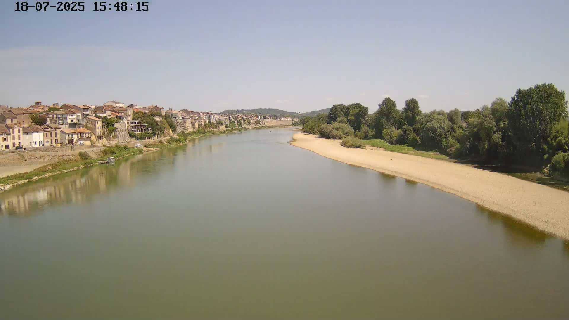 Tonneins City & Riviere Garonne River Live Cam - Marmande, Lot-et-Garonne, Nouvelle-Aquitaine, France