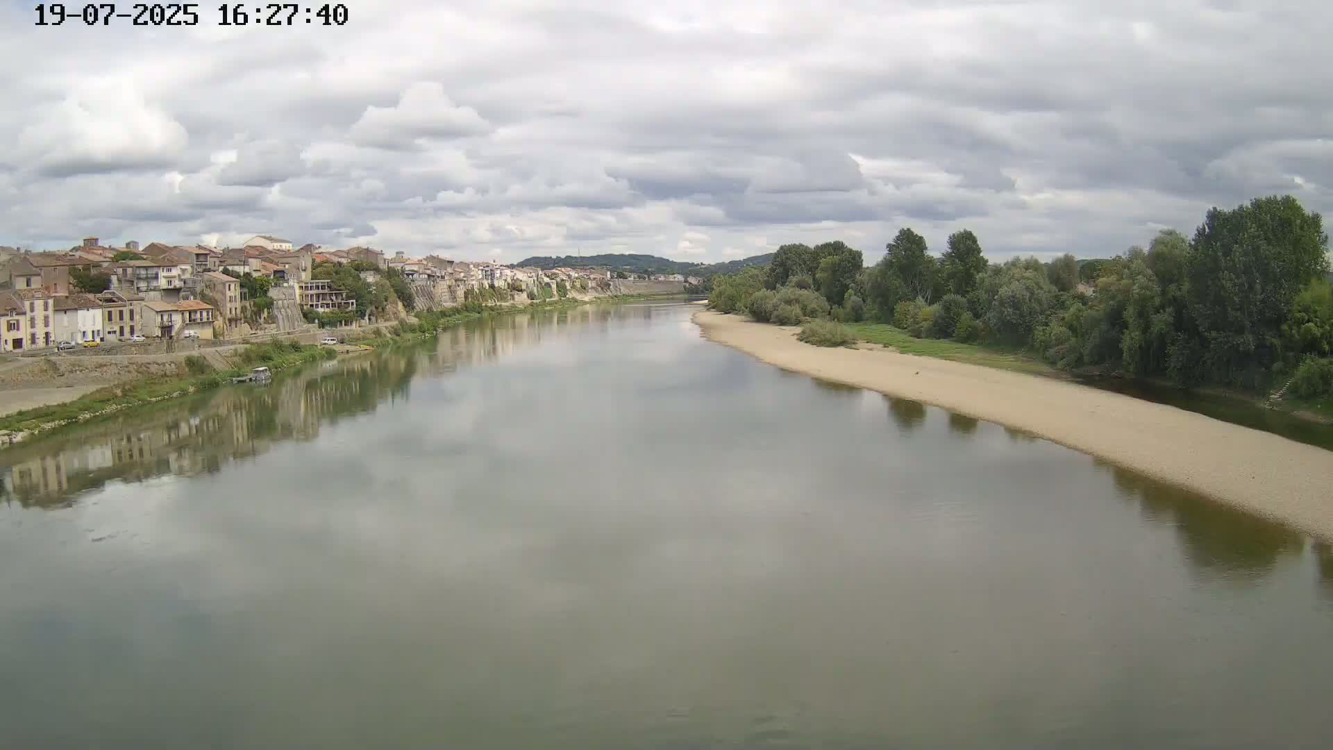 Tonneins City & Riviere Garonne River Live Cam - Marmande, Lot-et-Garonne, Nouvelle-Aquitaine, France