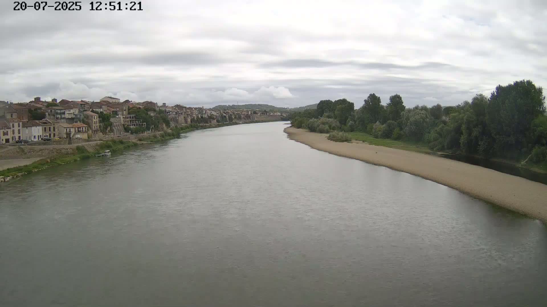 Tonneins City & Riviere Garonne River Live Cam - Marmande, Lot-et-Garonne, Nouvelle-Aquitaine, France