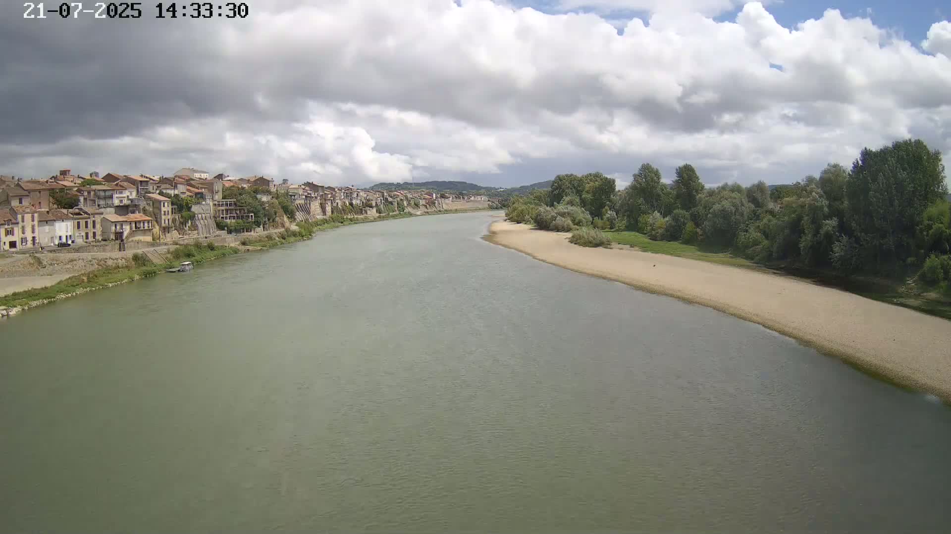 Tonneins City & Riviere Garonne River Live Cam - Marmande, Lot-et-Garonne, Nouvelle-Aquitaine, France