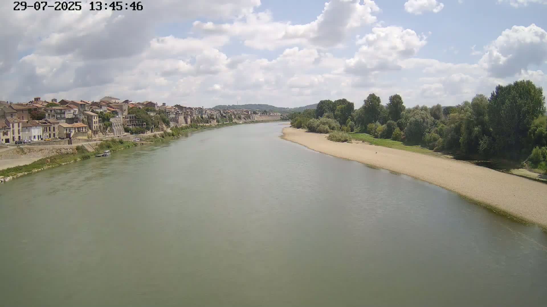 Tonneins City & Riviere Garonne River Live Cam - Marmande, Lot-et-Garonne, Nouvelle-Aquitaine, France
