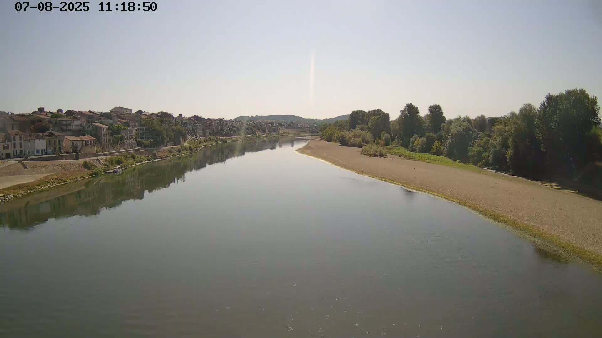 Tonneins City & Riviere Garonne River Live Cam - Marmande, Lot-et-Garonne, Nouvelle-Aquitaine, France