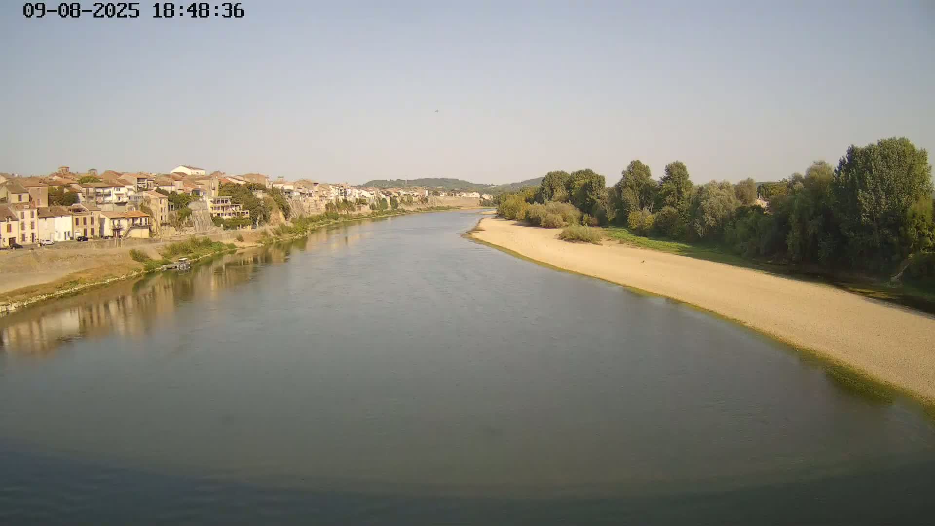 Tonneins City & Riviere Garonne River Live Cam - Marmande, Lot-et-Garonne, Nouvelle-Aquitaine, France