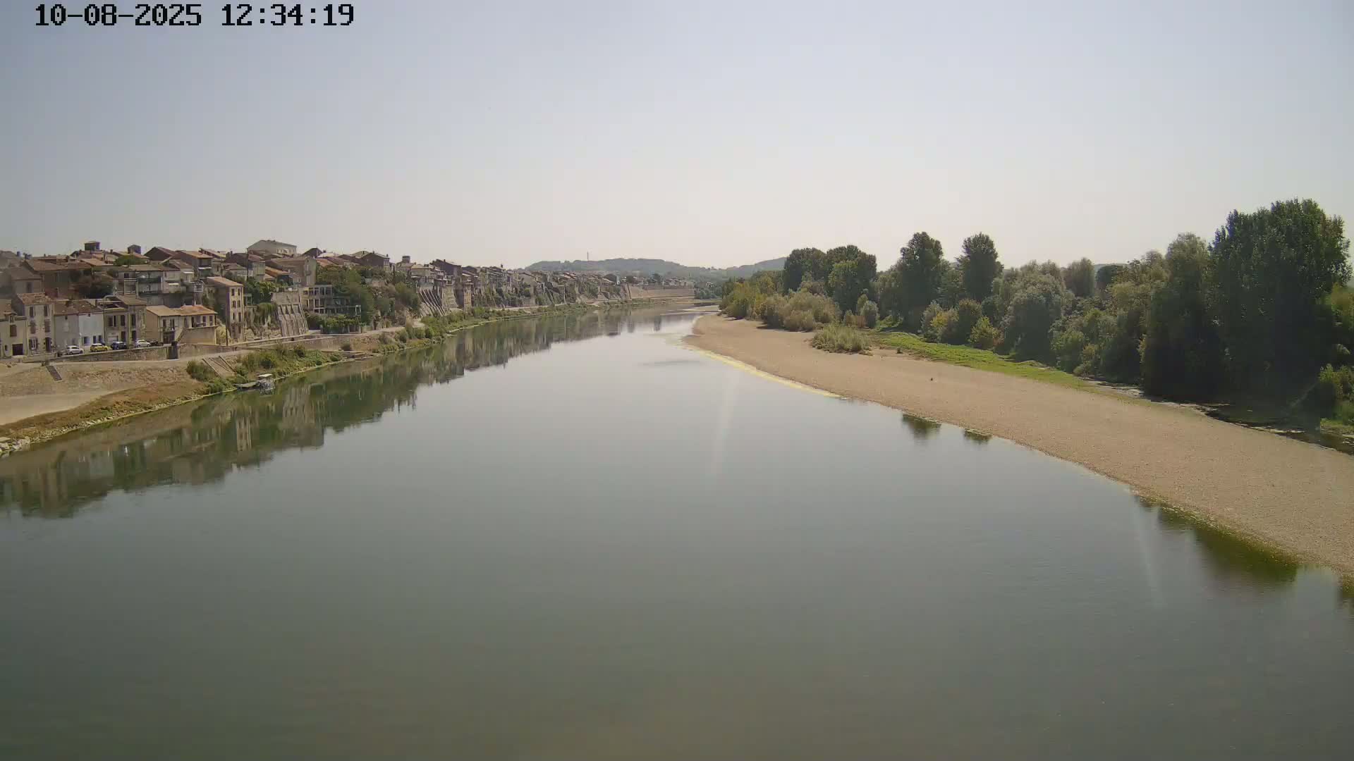 Tonneins City & Riviere Garonne River Live Cam - Marmande, Lot-et-Garonne, Nouvelle-Aquitaine, France